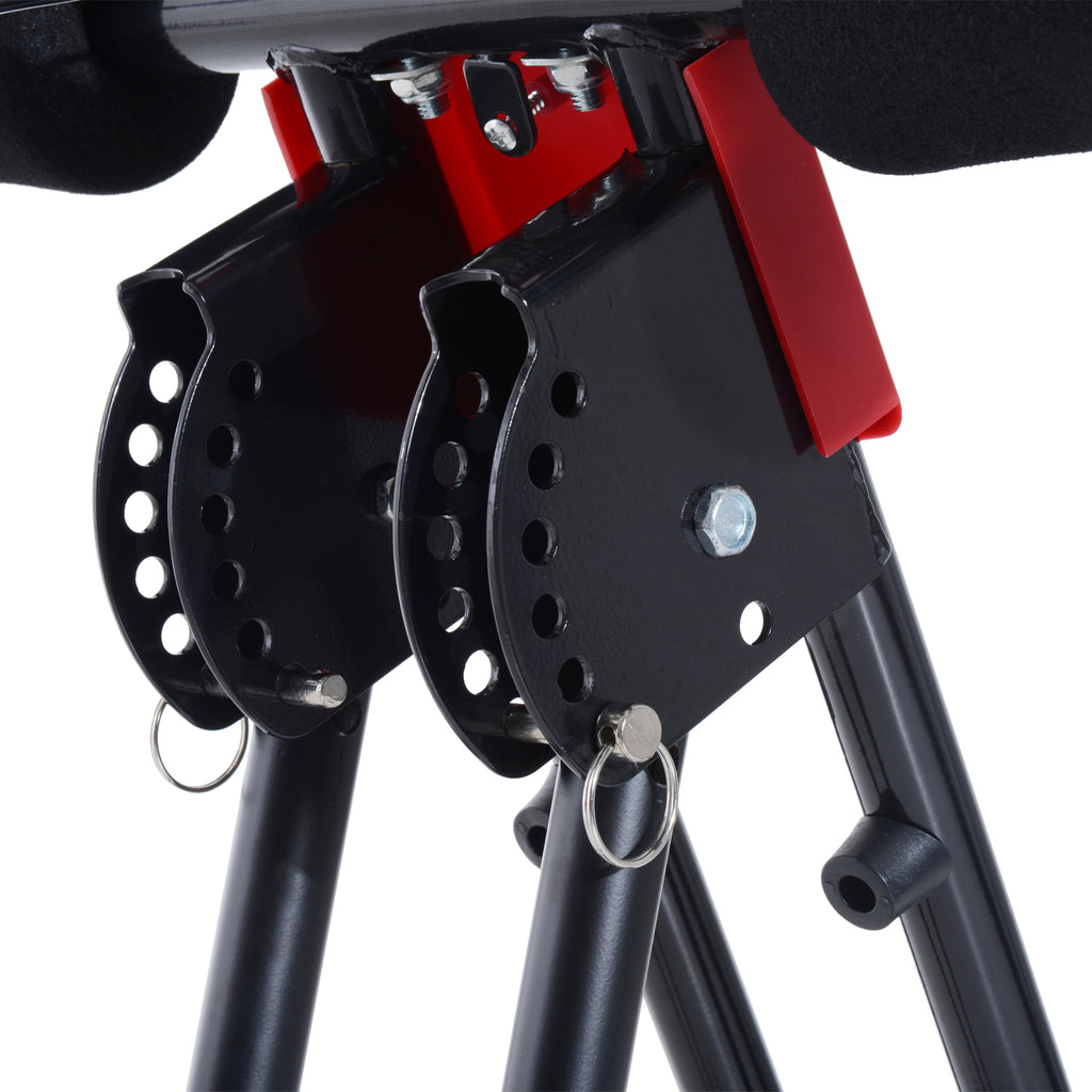 HOMCOM Bauchtrainer für Zuhause klappbar Bauchmuskeltrainer mit LCD-Monitor, Widerstand Trainingsgerät Fitnessgerät für Ganzkörpertraining belastbar bis 100 kg