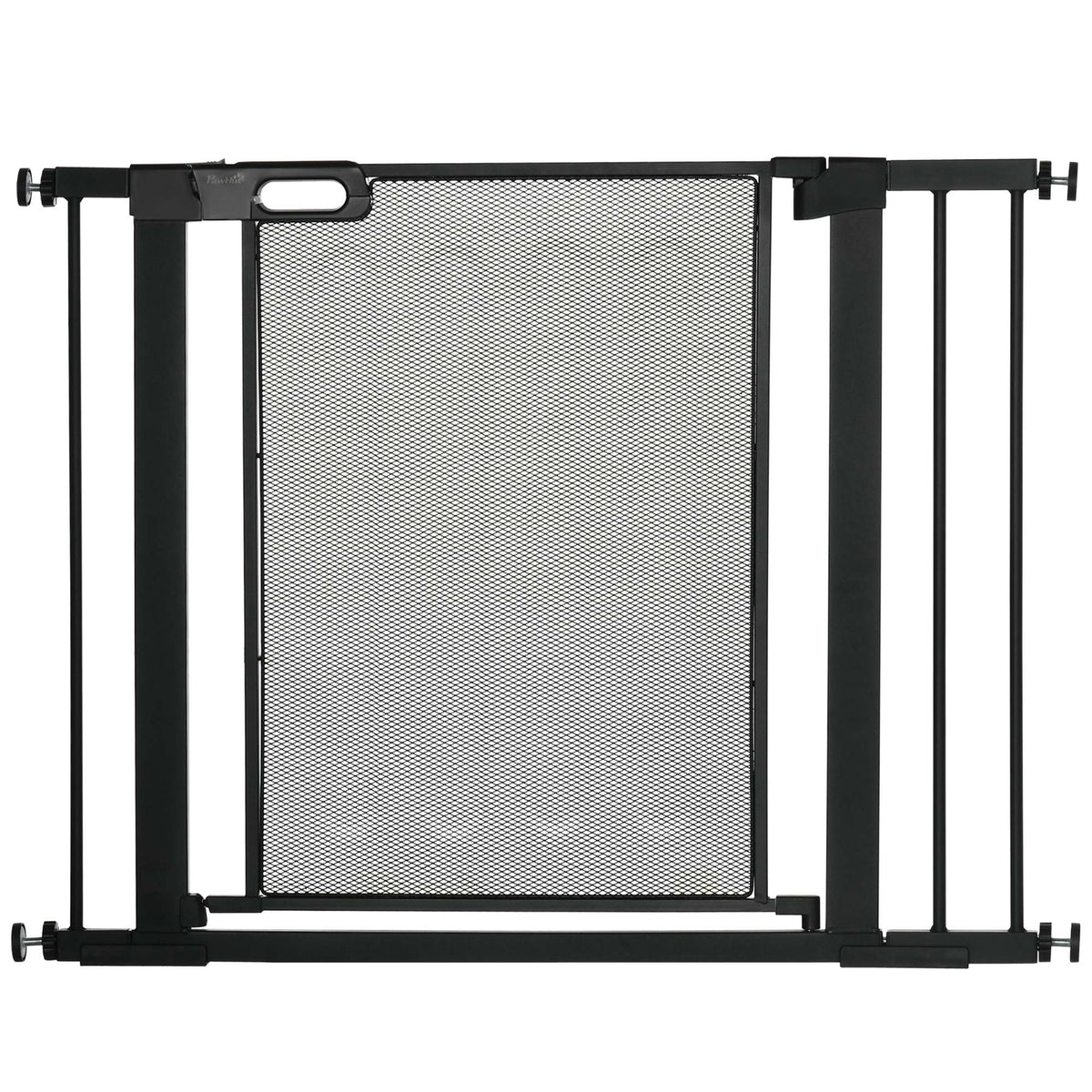 PawHut Treppenschutzgitter Haustiergitter Hundeschutzgitter, verstellbar von 75 cm - 103 cm, Schwarz