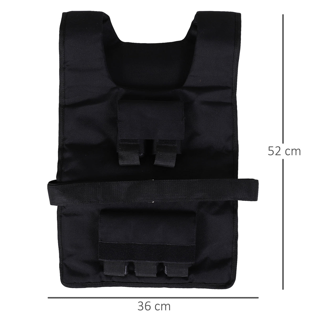 HOMCOM Gewichtsweste 15 KG / 20 KG / 30 KG verstellbare Trainingsweste mit herausnehmenbar Gewichten Laufweste Damen Herren für Muskelaufbau Krafttraining, Laufen, Fitness, Cross Training