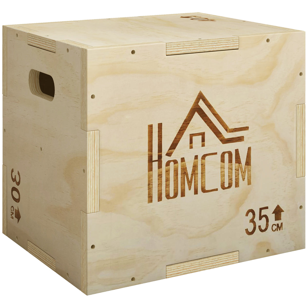 HOMCOM Box Jump Plyo-Box Trainingsgerät Sprungbox Muskelaufbau Fitness & Crossfit Plyobox für Box-Training 40,5/35,5/30,5 cm
