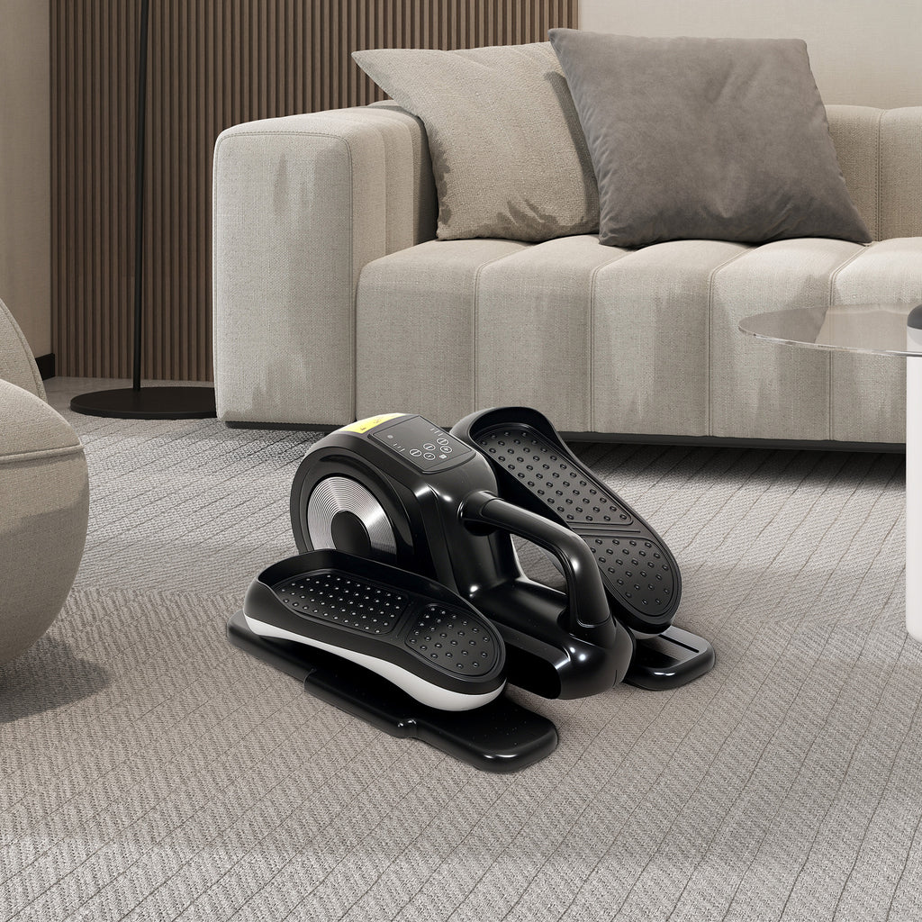 SPORTNOW Fußtrainer, Handlicher Pedaltrainer, 12 Programme, LCD-Monitor, Fernbedienung, Heimtrainer, Workout-Gerät