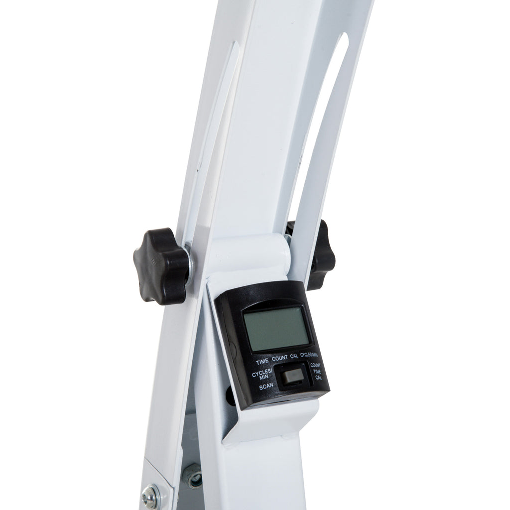 HOMCOM Pedaltrainer für Senioren extra Leise Mini Heimtrainer mit LCD Display Befestigungsband Arm- und Beintrainer Bewegungstrainer Tischfahrrad Mini Bike Fitnessgerät für Zuhause Büro