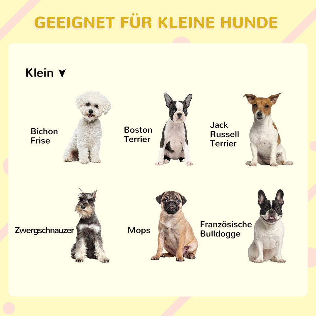 PawHut Hundehütte aus Massivholz, wetterbeständig, Asphaltdach, 71 cm x 58 cm x 77 cm, Grau + Weiß