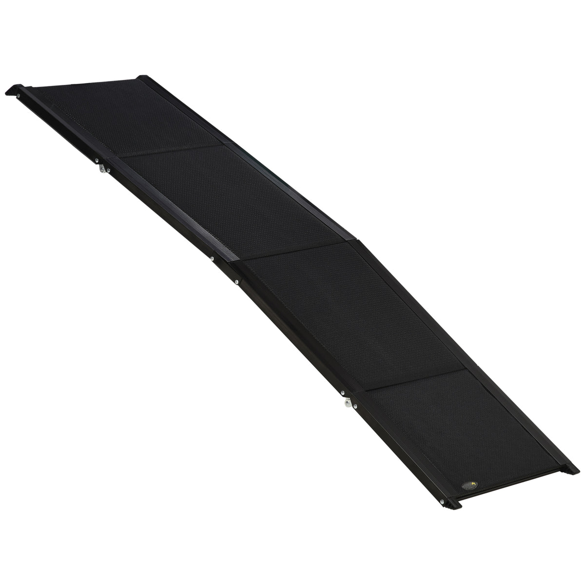 PawHut Haustierrampe, klappbar, rutschfest, Hunde bis 40 kg, 158 cm x 43.5 cm x 2.5 cm, Schwarz