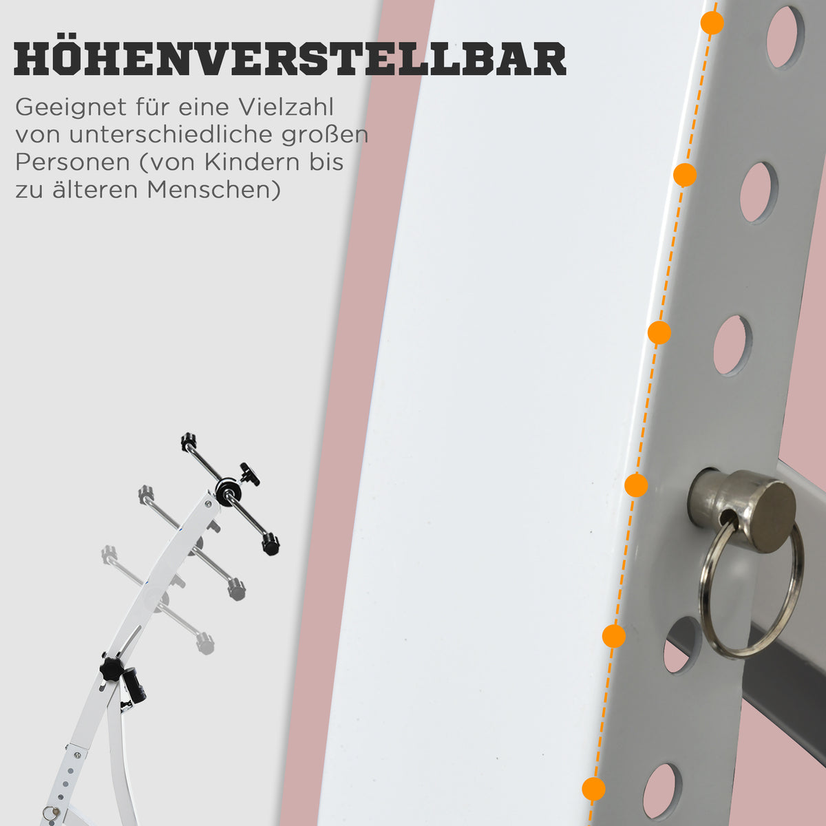 HOMCOM Pedaltrainer für Senioren extra Leise Mini Heimtrainer mit LCD Display Befestigungsband Arm- und Beintrainer Bewegungstrainer Tischfahrrad Mini Bike Fitnessgerät für Zuhause Büro