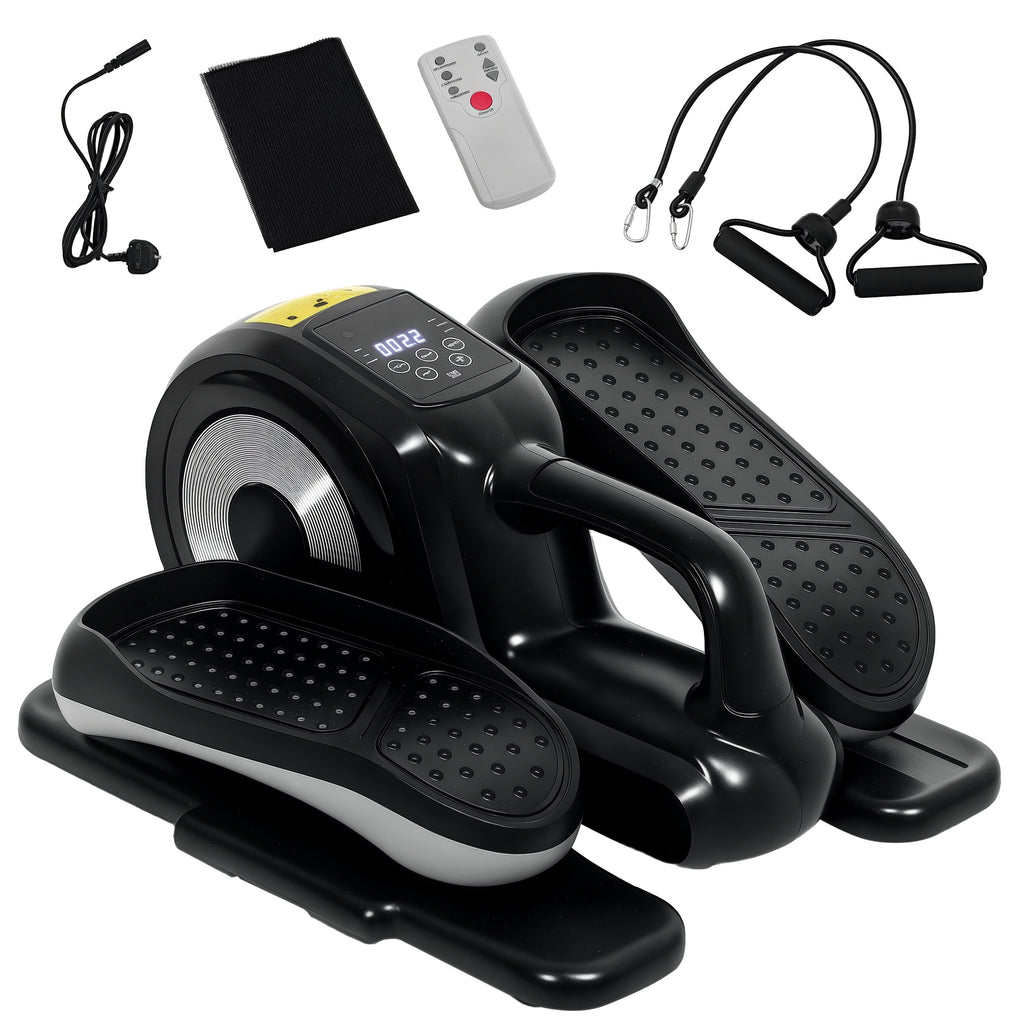 SPORTNOW Fußtrainer, Handlicher Pedaltrainer, 12 Programme, LCD-Monitor, Fernbedienung, Heimtrainer, Workout-Gerät