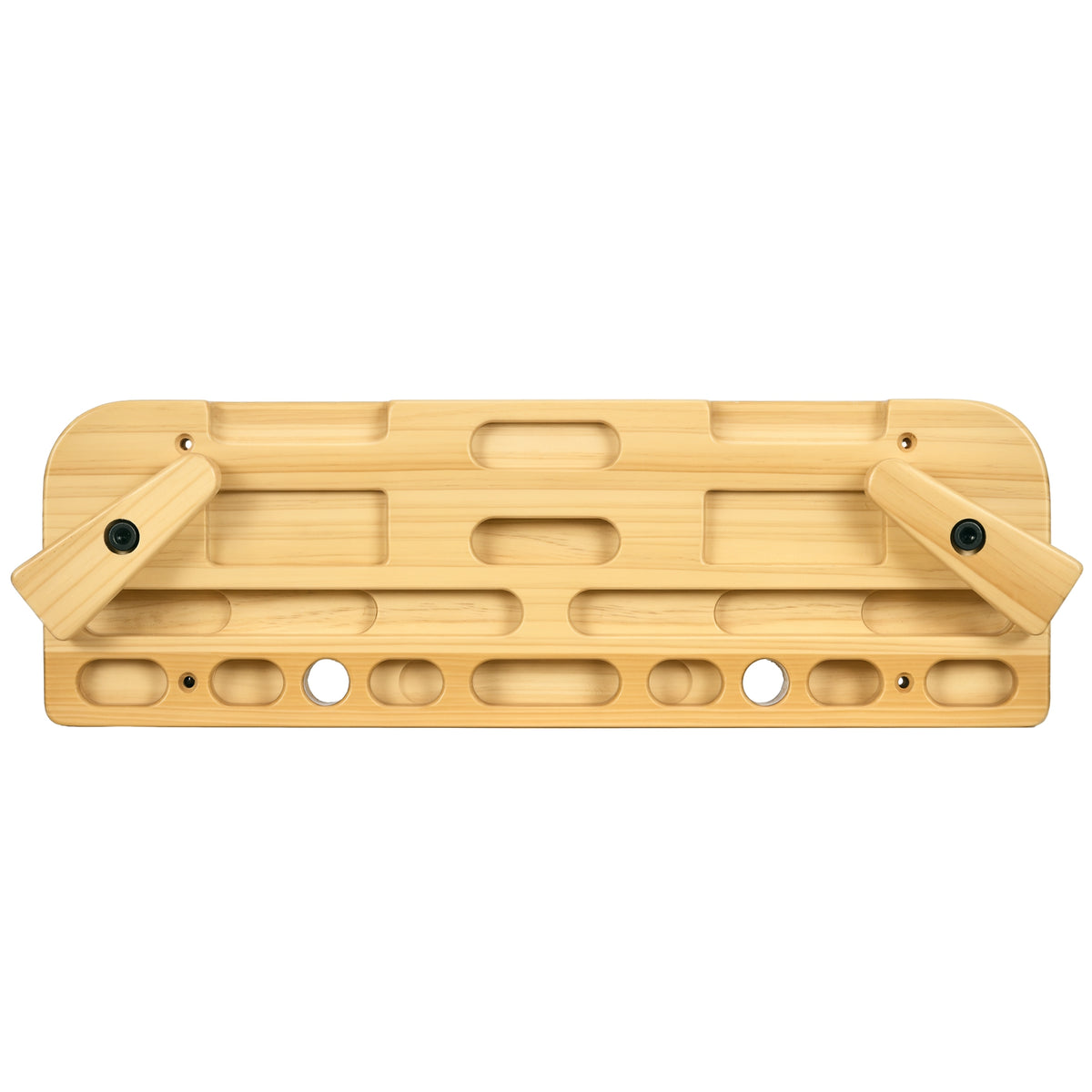 SPORTNOW Trainingsboard für Klettern und Bouldern, bis 100 kg, Buchenholz, 57 x 18 x 5cm