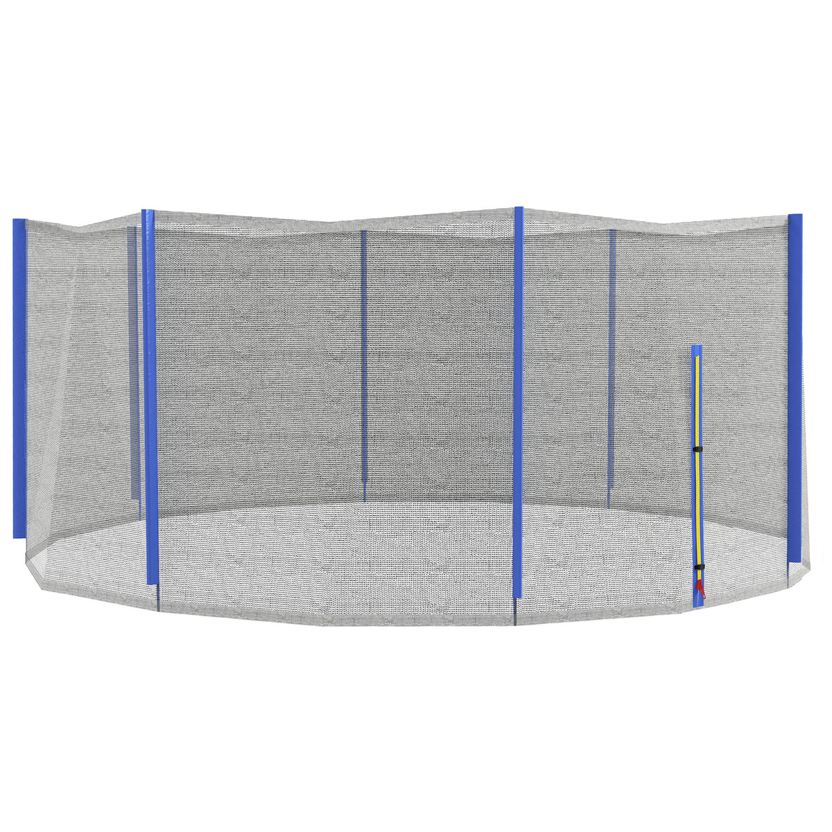 SPORTNOW Ersatznetz für Trampoline Ø 426 cm 8 gerade Pfosten Sicherheitsnetz für Trampoline, Reißverschlusseingang